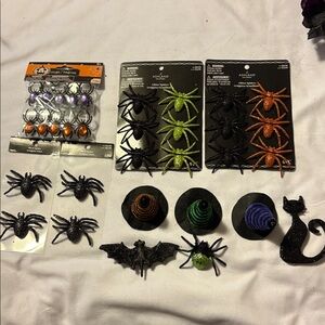 Ashland Halloween Spiders, Bats, Picks Decor Set